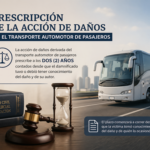 Prescripción ante daños en el transporte de pasajeros: prevalece el plazo de dos años